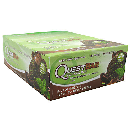 Quest Nutrition Quest Protein Bar - Mint Chocolate Chunk - 12 Bars - 888849001378