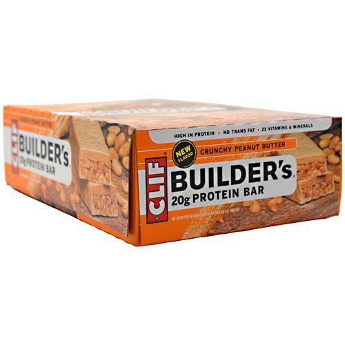 Clif Builders Protein Bar - Crunchy Peanut Butter - 12 Bars - 722252600486