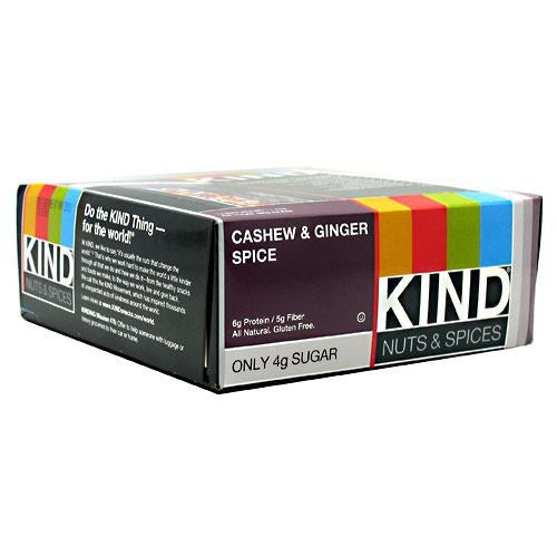 Kind Snacks Kind Nuts & Spices - Cashew & Ginger Spice - 12 Bars - 602652177538