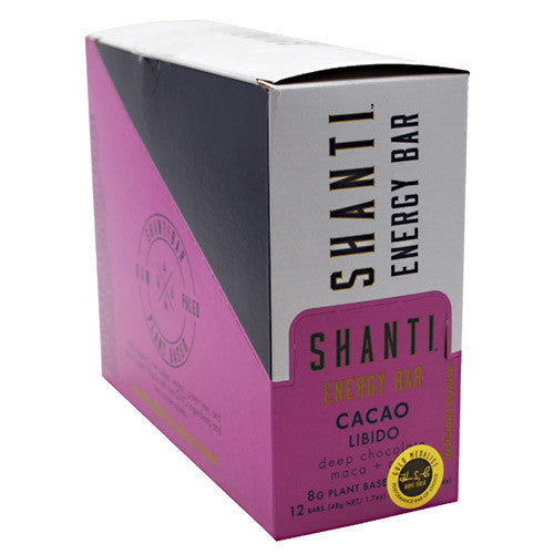 Shanti Bar Energy Bar - Cacao Libido - 12 Bars - 857618004186