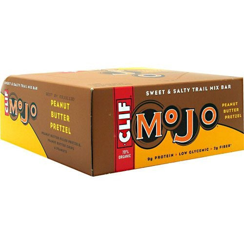 Clif MoJo Sweet & Salty Trail Mix Bar - Peanut Butter Pretzel - 12 Bars - 722252326294