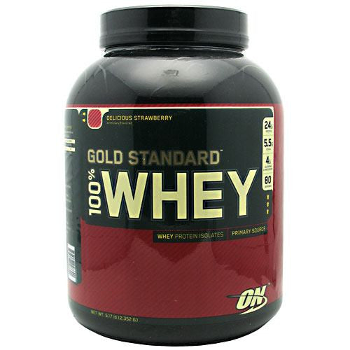 Optimum Nutrition Gold Standard 100% Whey - Delicious Strawberry - 5 lb - 748927028690