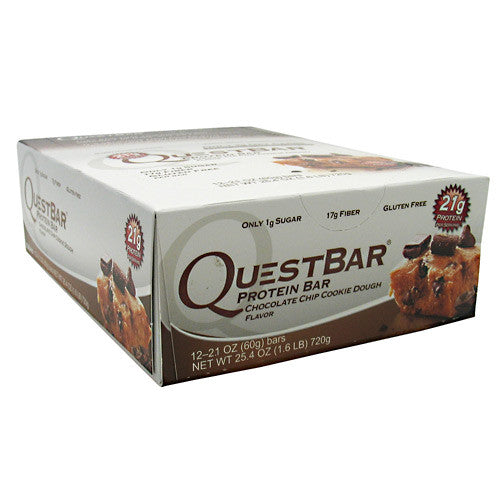 Quest Nutrition Quest Protein Bar - Chocolate Chip Cookie Dough - 12 Bars - 888849000036