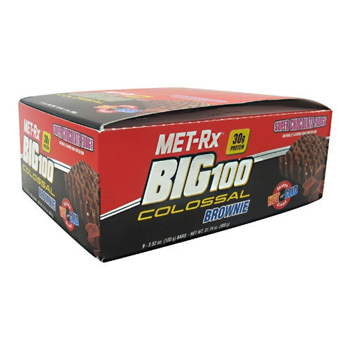 MET-Rx Big 100 Colossal - Super Chocolate Fudge - 9 Bars - 786560576680