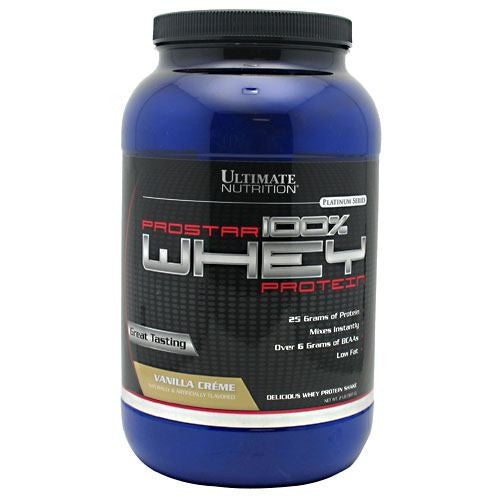 Ultimate Nutrition ProStar Whey Protein - Vanilla Creme - 2 lb - 099071001450