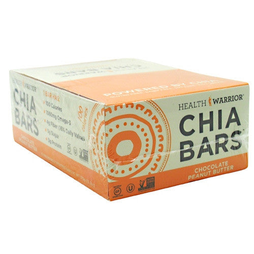 Health Warrior Chia Bar - Chocolate Peanut Butter - 15 ea - 852684003057