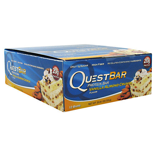 Quest Nutrition Quest Protein Bar - Vanilla Almond Crunch - 12 Bars - 888849000500