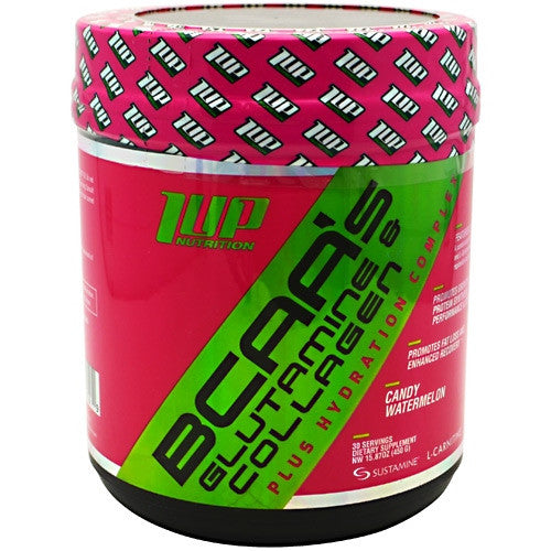 1 UP Nutrition BCAAs Glutamine and Collagen for Her - Watermelon - 30 Servings - 808574107169