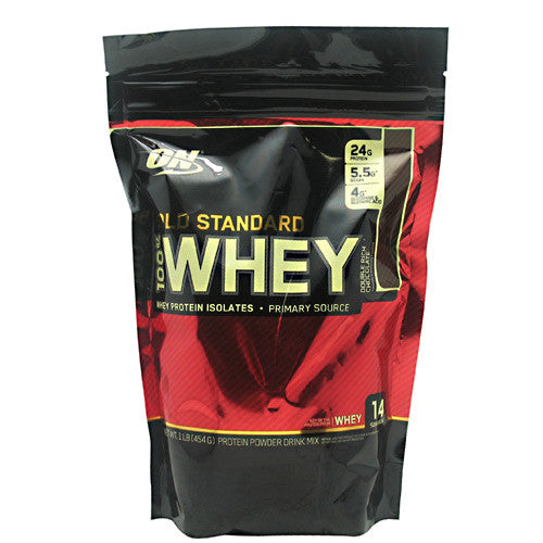 Optimum Nutrition Gold Standard 100% Whey - Double Rich Chocolate - 1 lb - 748927052251
