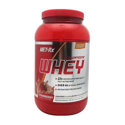 MET-Rx 100% Ultramyosyn Whey - Strawberry - 2 lb - 786560167536