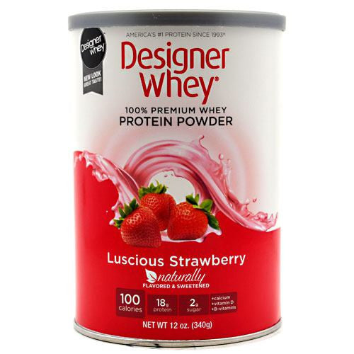 Designer Protein Designer Whey - Luscious Strawberry - 12 oz - 844334001360