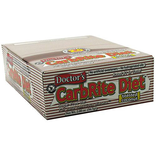 Universal Nutrition Doctors CarbRite Sugar Free Bar - Toasted Coconut - 12 Bars - 039442081032
