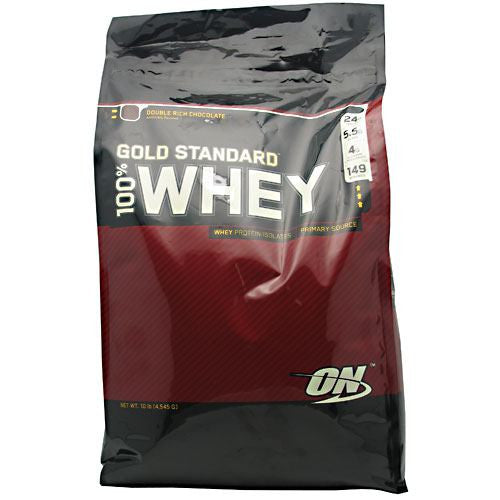 Optimum Nutrition Gold Standard 100% Whey - Double Rich Chocolate - 10 lb - 748927028713