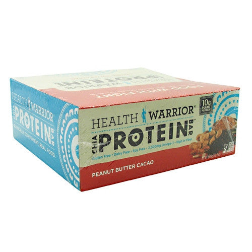 Health Warrior Chia Protein Bar - Peanut Butter Cacao - 12 Bars - 852684003460