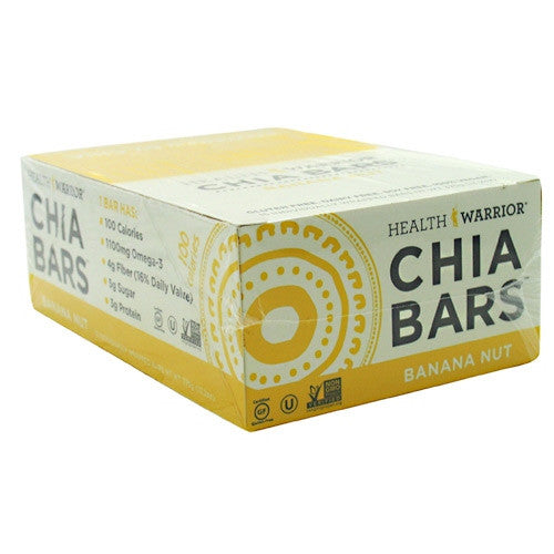 Health Warrior Chia Bar - Banana Nut - 15 ea - 852684003125