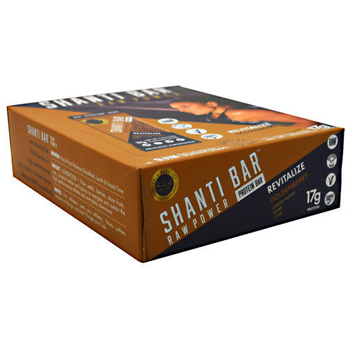 Shanti Bar Raw Power Protein Bar - Immunity Goldenberry - 12 Bars - 857618004216