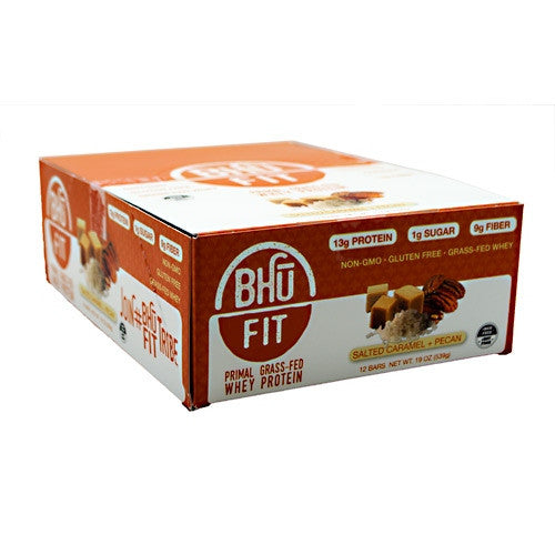 BHU Foods BHU FIT BHU Fit Primal Protein - Salted Caramel Pecan - 12 Bars - 867936000159