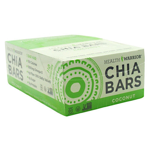 Health Warrior Chia Bar - Coconut - 15 ea - 852684003088