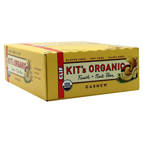Clif Kits Organic Fruit + Nut Bar - Cashew - 12 Bars - 722252141217
