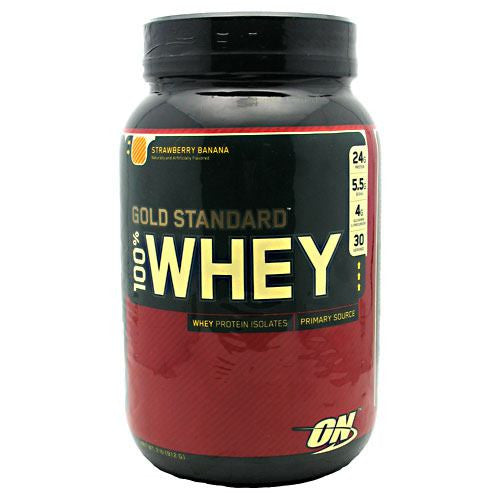 Optimum Nutrition Gold Standard 100% Whey - Strawberry Banana - 2 lb - 748927029871