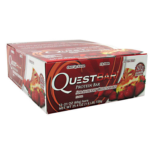 Quest Nutrition Quest Natural Protein Bar - Strawberry Cheesecake - 12 Bars - 888849000708