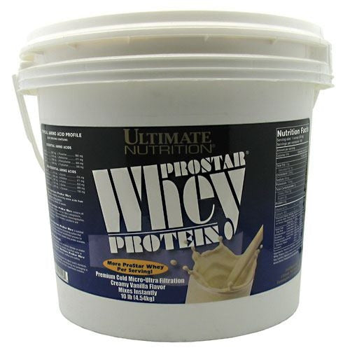 Ultimate Nutrition ProStar Whey Protein - Creamy Vanilla - 10 lb - 099071001979
