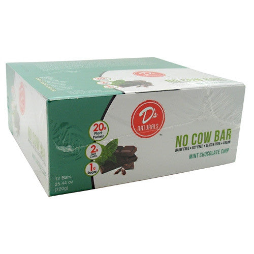 Ds Naturals No Cow Bar - Mint Chocolate Chip - 12 Bars - 852346005061