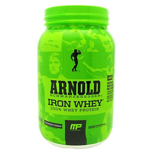 Arnold By Musclepharm Iron Whey - Strawberry Banana - 2 lb - 696859261589