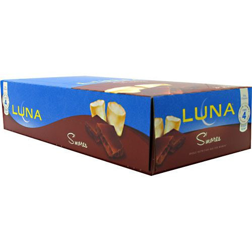 Clif Luna The Whole Nutrition Bar for Women - SMores - 15 Bars - 722252203403