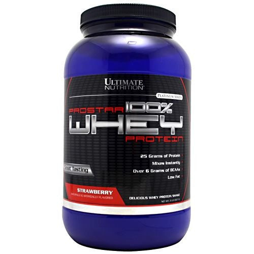 Ultimate Nutrition ProStar Whey Protein - Strawberry - 2 lb - 099071001474