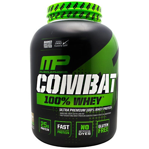 MusclePharm Sport Series Combat 100% Whey - Cappuccino - 5 lb - 653341040619