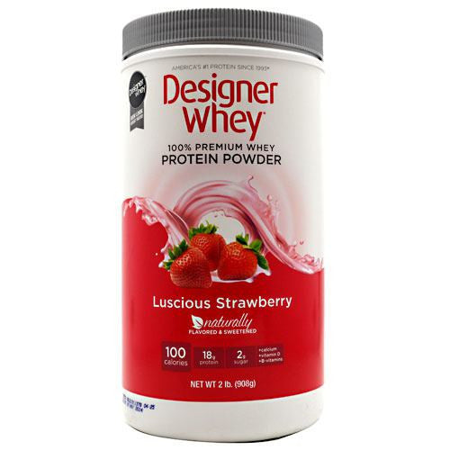 Designer Protein Designer Whey - Luscious Strawberry - 2 lb - 844334001377