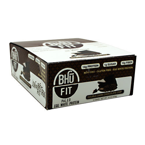 BHU Foods BHU FIT BHU Fit Paleo - Double Dark Chocolate Chip - 12 Bars - 868163000134