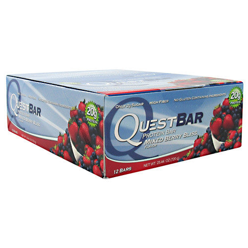 Quest Nutrition Quest Protein Bar - Mixed Berry Bliss - 12 Bars - 888849000661
