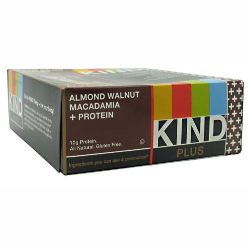 Kind Snacks Kind Plus Protein - Almond, Walnut & Macadamia - 12 Bars - 602652171130