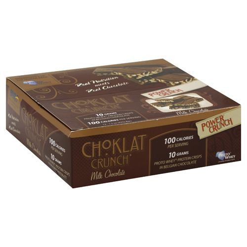 BNRG Choklat Crunch Protein Crisps - Milk Chocolate - 12 Bars - 644225222603