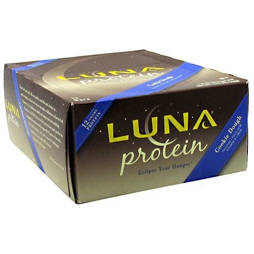 Clif Luna Protein - Cookie Dough - 12 Bars - 722252333032