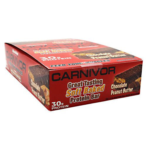 Muscle Meds Carnivor Bars - Chocolate Peanut Butter - 12 Bars - 891597003624